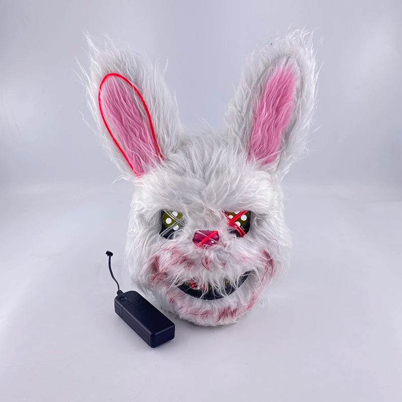 Świecąca Maska LED EL – Neon, Anime, Horror – Cosplay, Halloween, Maskarada, Karnawał
