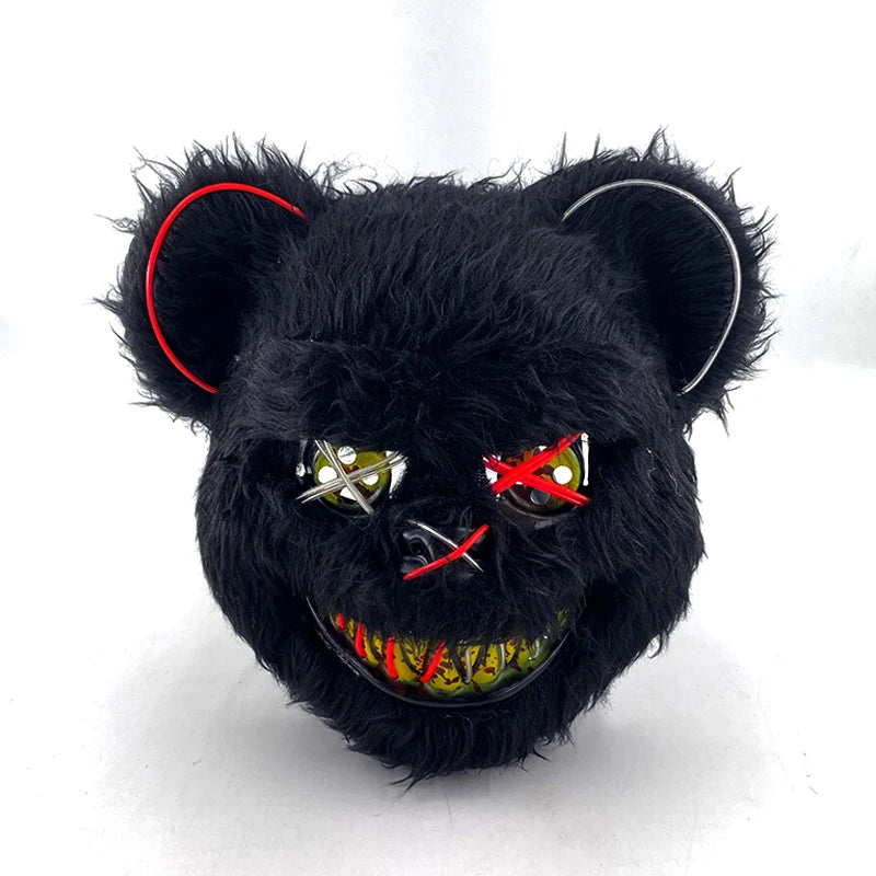 Świecąca Maska LED EL – Neon, Anime, Horror – Cosplay, Halloween, Maskarada, Karnawał