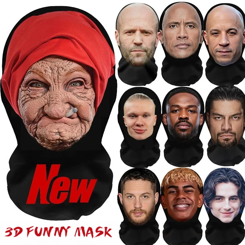 Maska do cosplaya 3D balaklawa z pełnym pokryciem twarzy